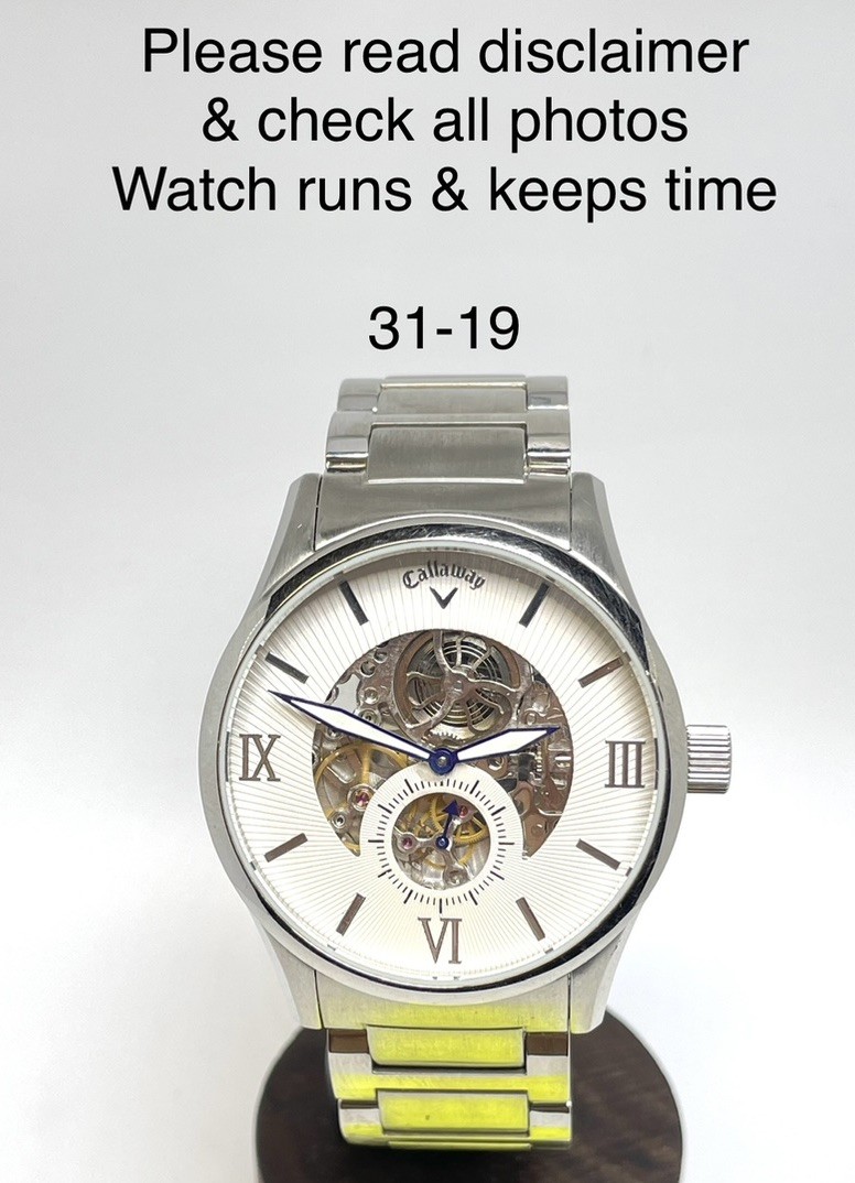 Callaway 42mm Automatic Skeleton Watch Ref. CY2155 In Great Condition.