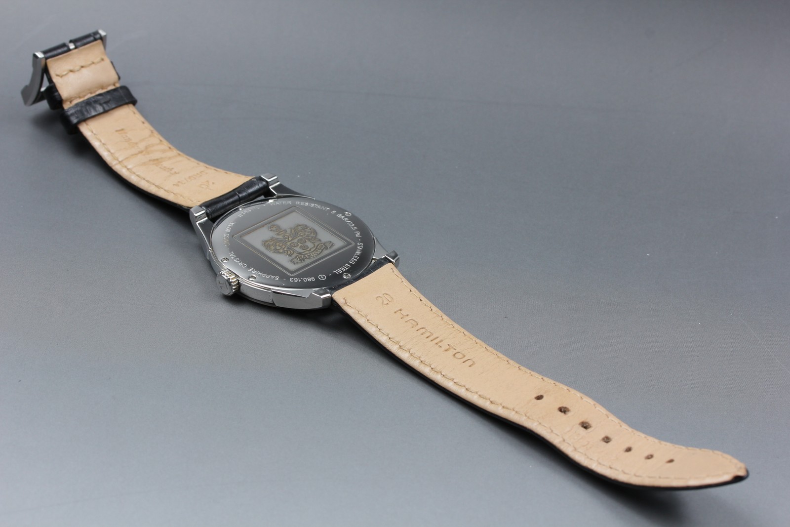 [Near MINT] Hamilton Jazzmaster H384110 Gray Dial 39mm Quartz Men’s Watch