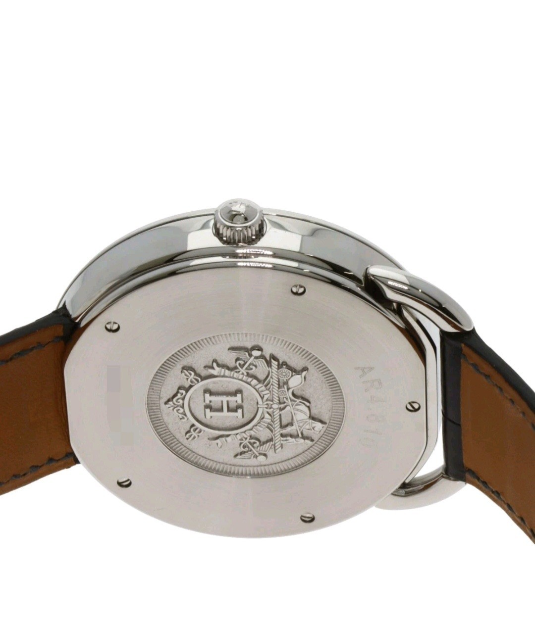 Hermes Arceau AR4.810 41mm Blue Automatic Mens Watch