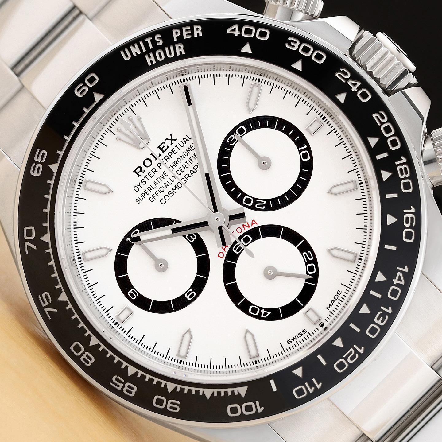 2024 CARD ROLEX DAYTONA COSMOGRAPH 126500LN PANDA WHITE 40MM OYSTER STEEL WATCH