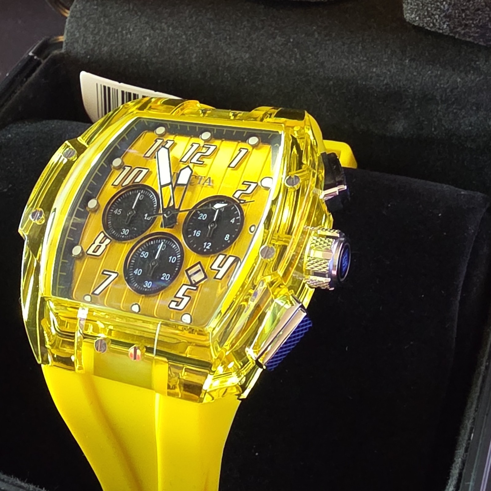 Invicta S1 Rally Kinesia Anatomic Men’s Watch 47mm Yellow 45482