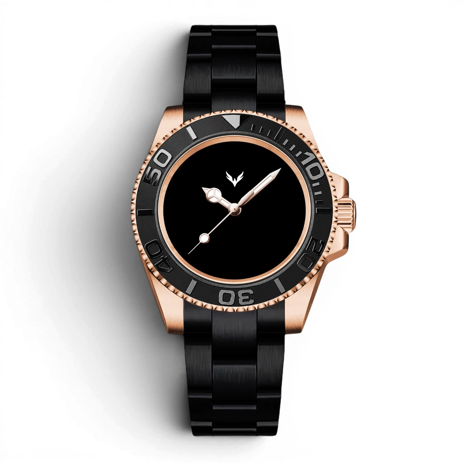 Fenice Subtrack SEA Automatic Watch Black Gold Void 10ATM Miyota