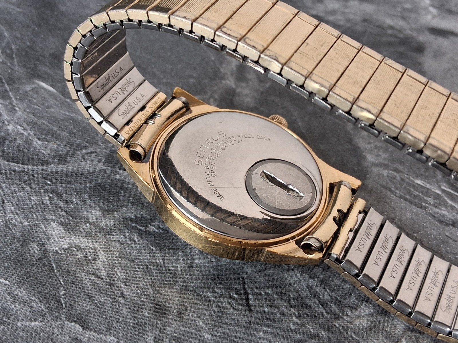 Serviced 1972 Benrus Electronic “Cyclone” Men’s Vintage Watch Sweep Second Hand