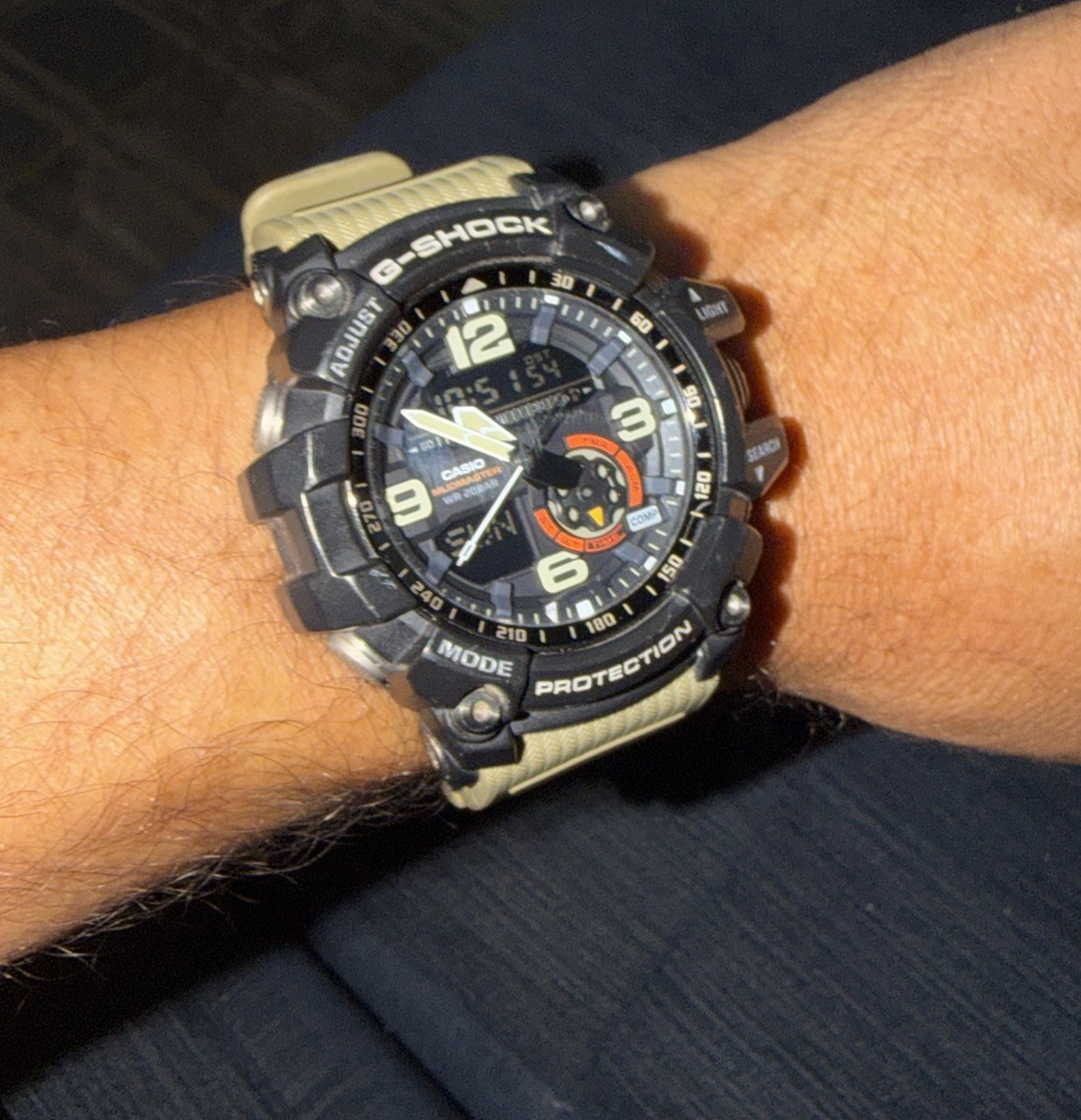 Casio G-shock Gg1000-1a5 MUDMASTER Twin Sensor Compass Beige 200m Watch