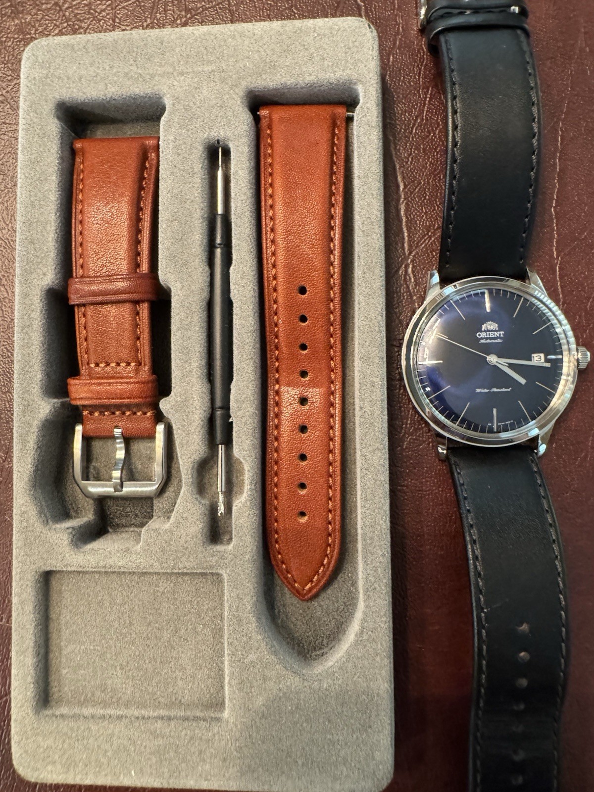 Orient Bambino Version 3 Automatic Men’s Watch 40.5mm Blue Dial Date