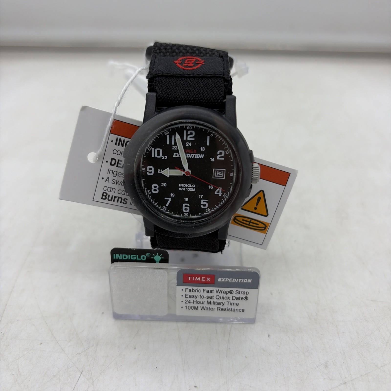 Timex Expedition Camper T40011 Mens Black 38mm Fast Wrap Field Watch