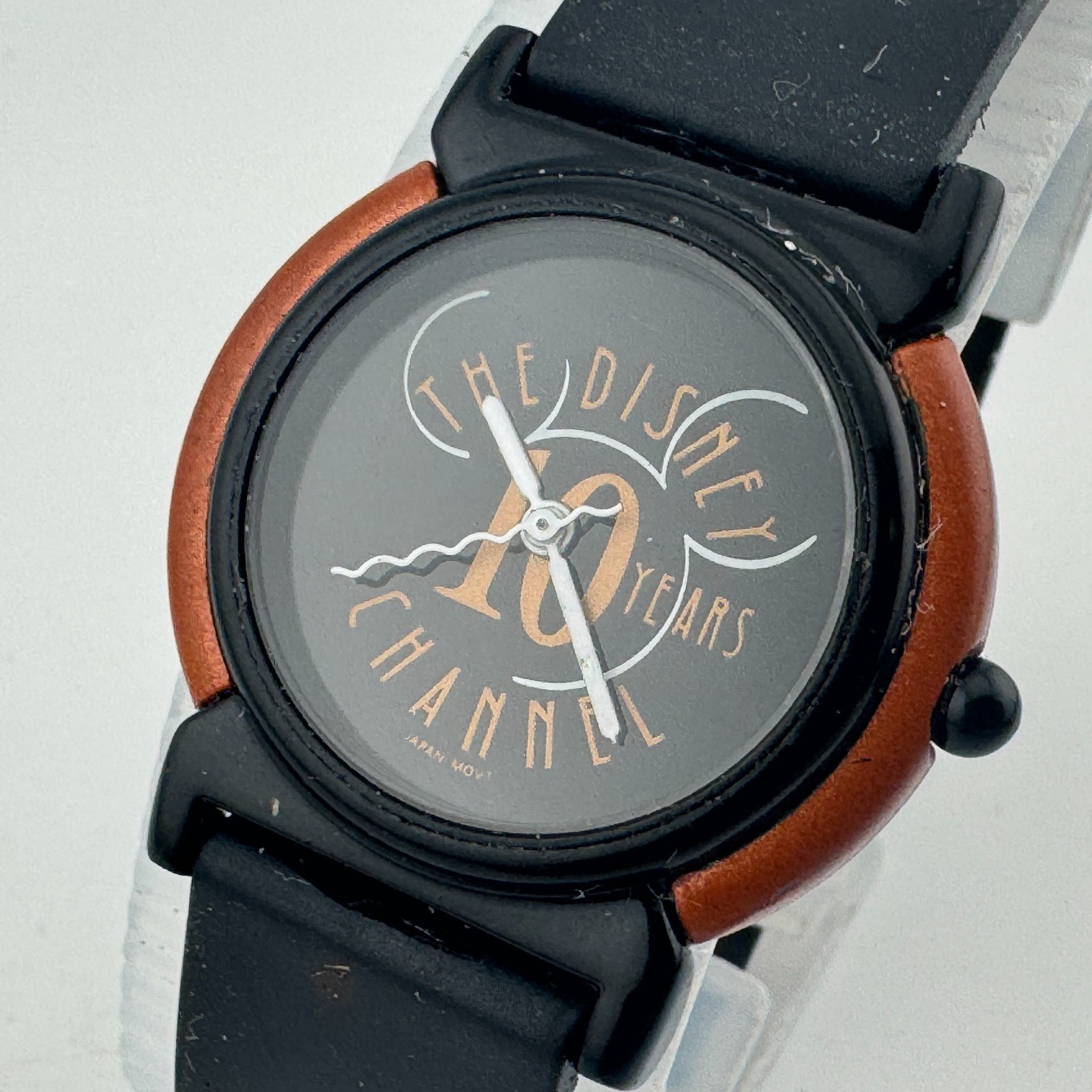 VTG Disney Channel 10 Years Quartz Watch Unisex Plastic Rubber Analog New Batter
