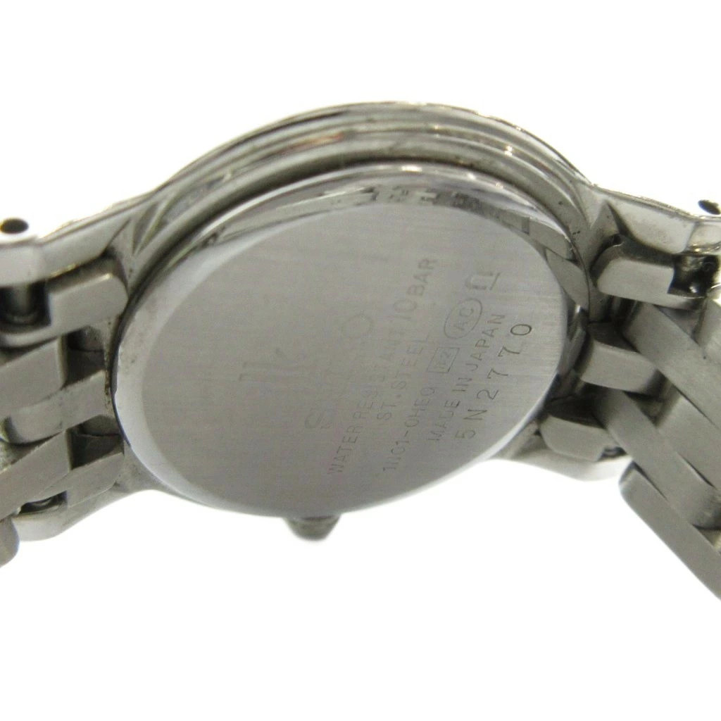 Used SEIKO 1N01 0HE0 LUKIA Wristwatch Quartz Black Dial Logo Silver GY18 MQ Ladi