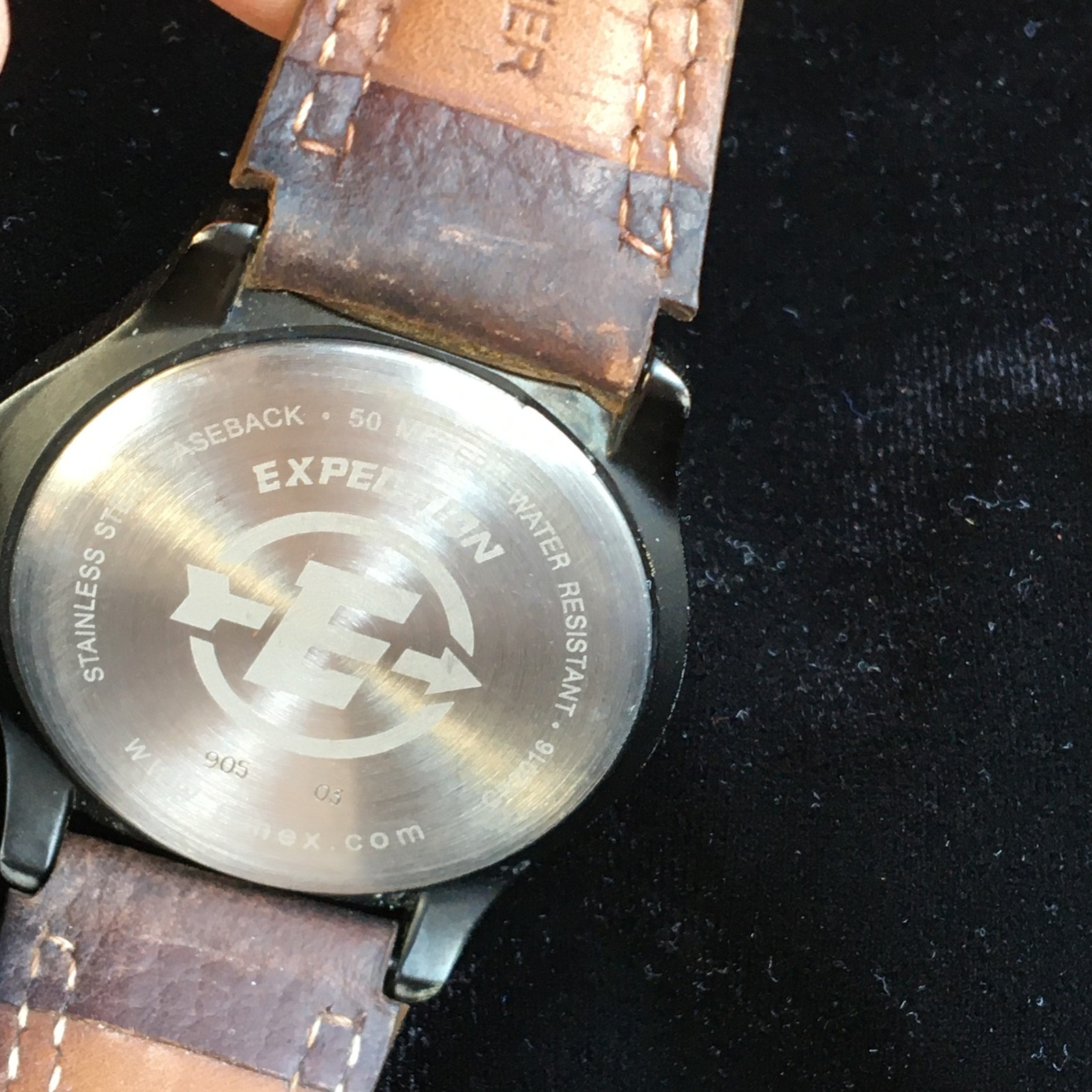 TIMEX EXPEDITION Watch Indiglo Cream Dial 905 03 Men’s FULL WORKING Vntge *READ*