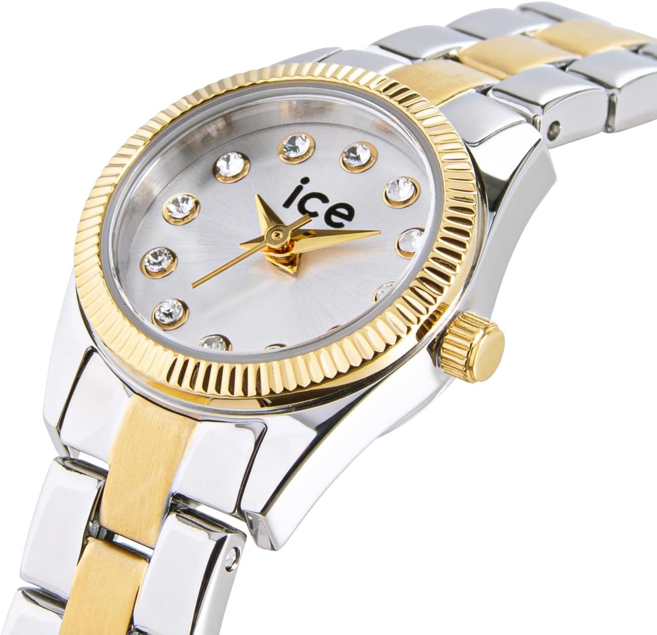 Ice Watch Multicolour Womens Analogue Watch Ice Mimi – Silver Gold 025537