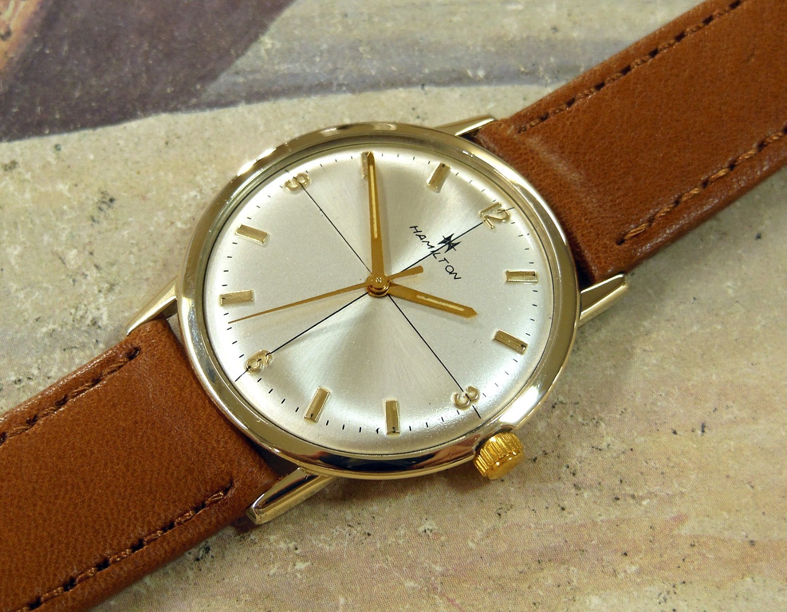 1960’s Vintage HAMILTON Manual Wind , Stunning Dial, Serviced with warranty