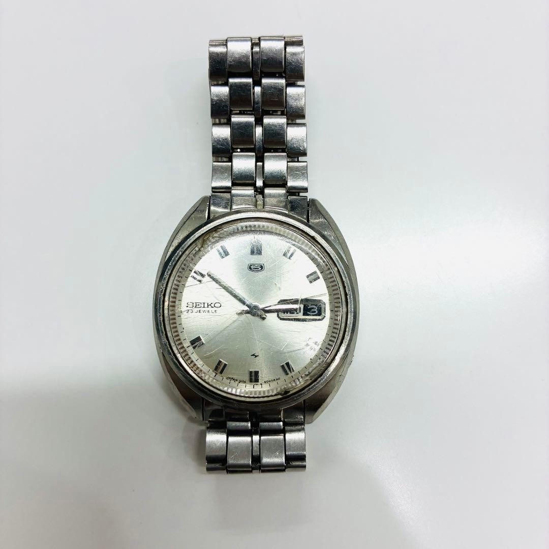 Rare working SEIKO 5 23JEWELS automatic winding wristwatch (main unit)