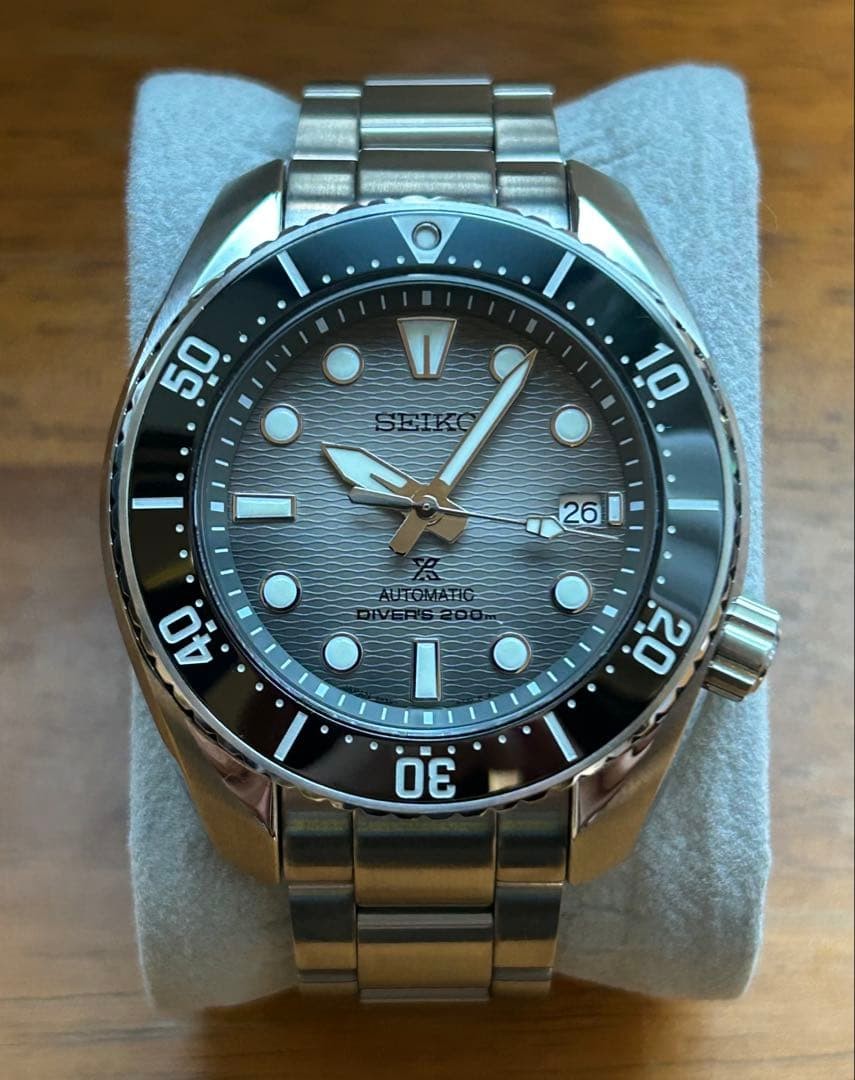 SEIKO Prospex SBDC177 13.4 mm Used Watch Automatic Gray Dial Men Analog Display
