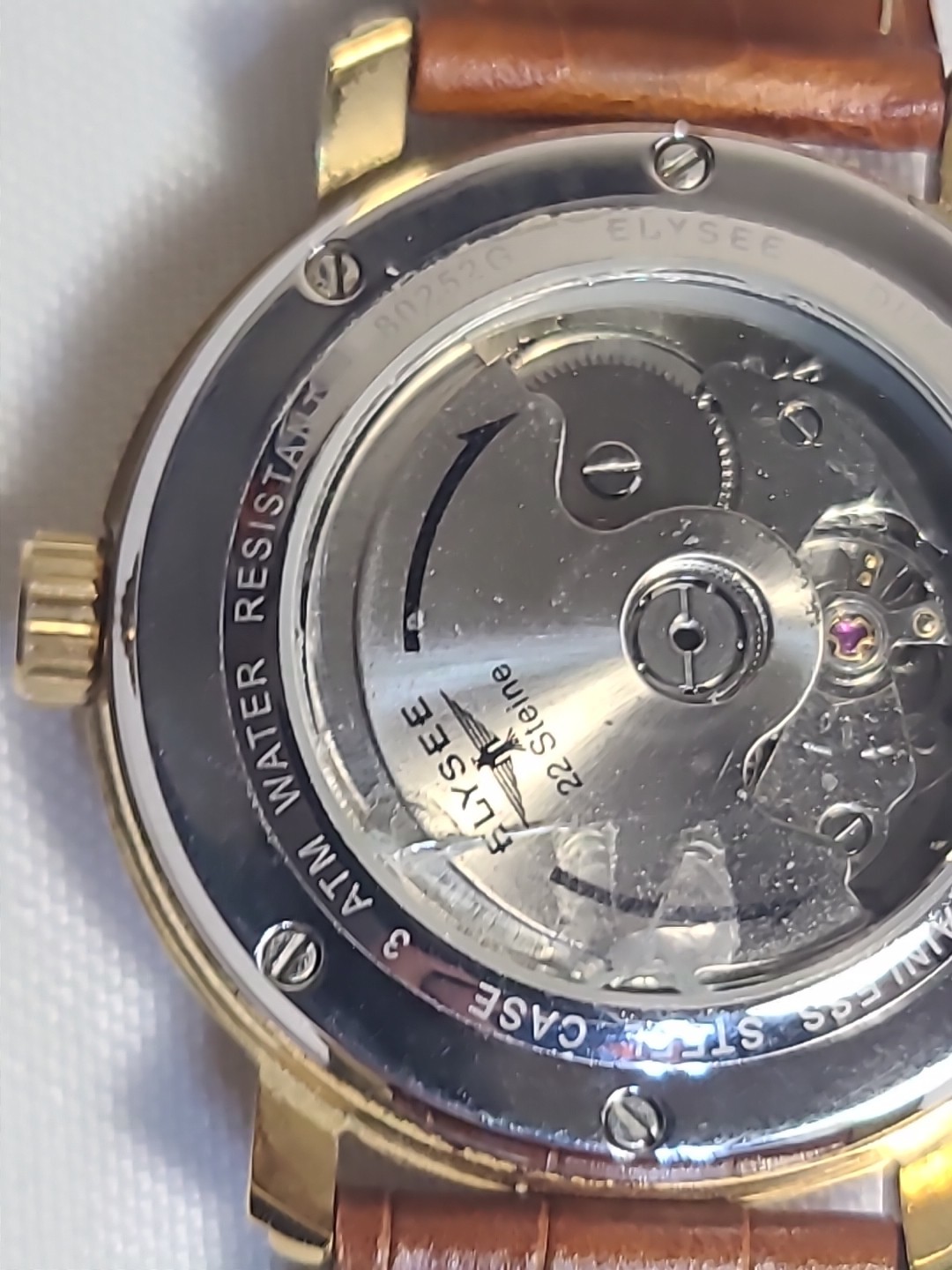 Elysee Düsseldorf Germany 80252G Chronograph Quartz Watch White/Cream Date