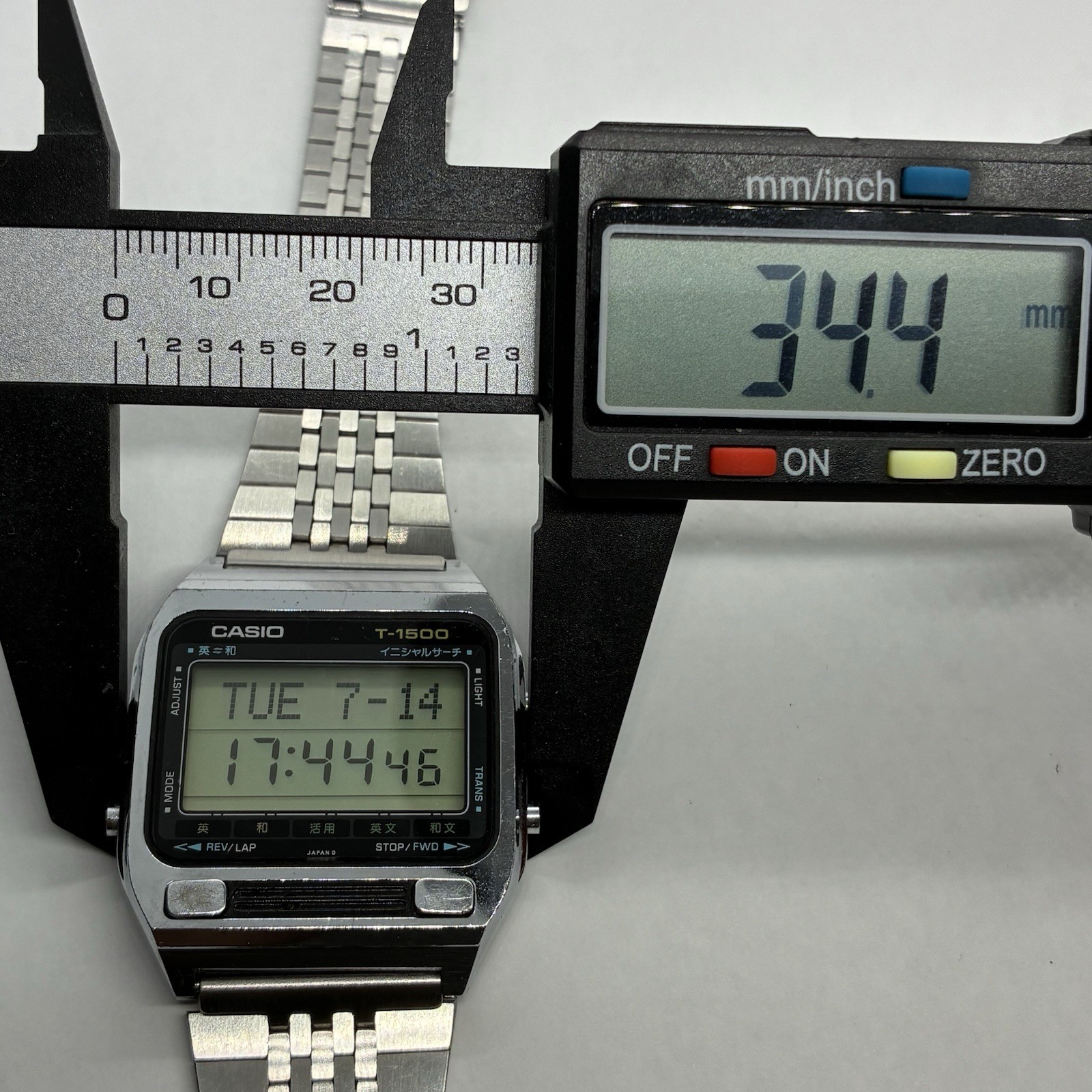 Vintage Casio T-1500 Dict Watch Module 117 Dictionary 1980s Rare Japan #2466