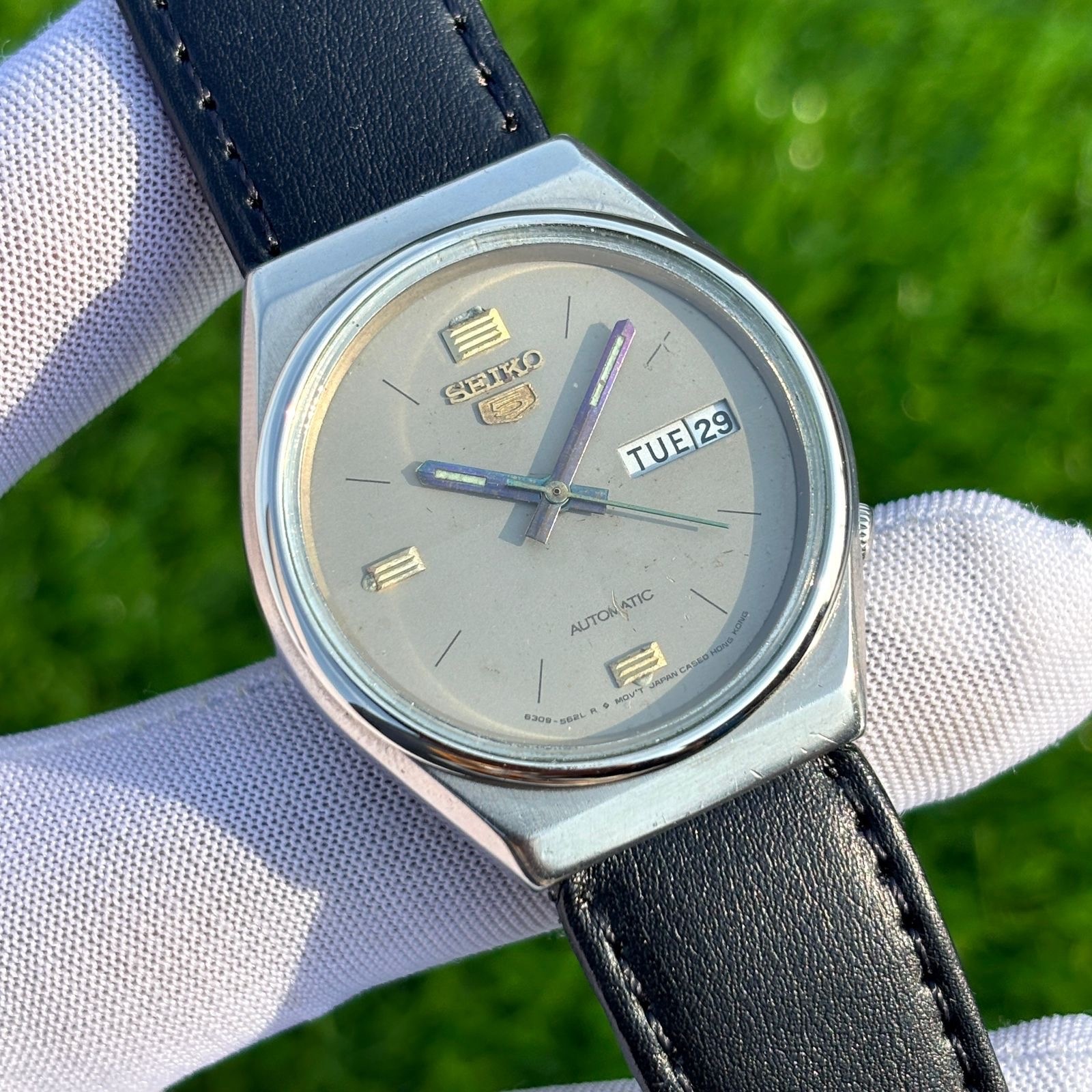 Vintage Seiko 5 Dress Formal Automatic Japan Made Men’s Watch 6309-8830