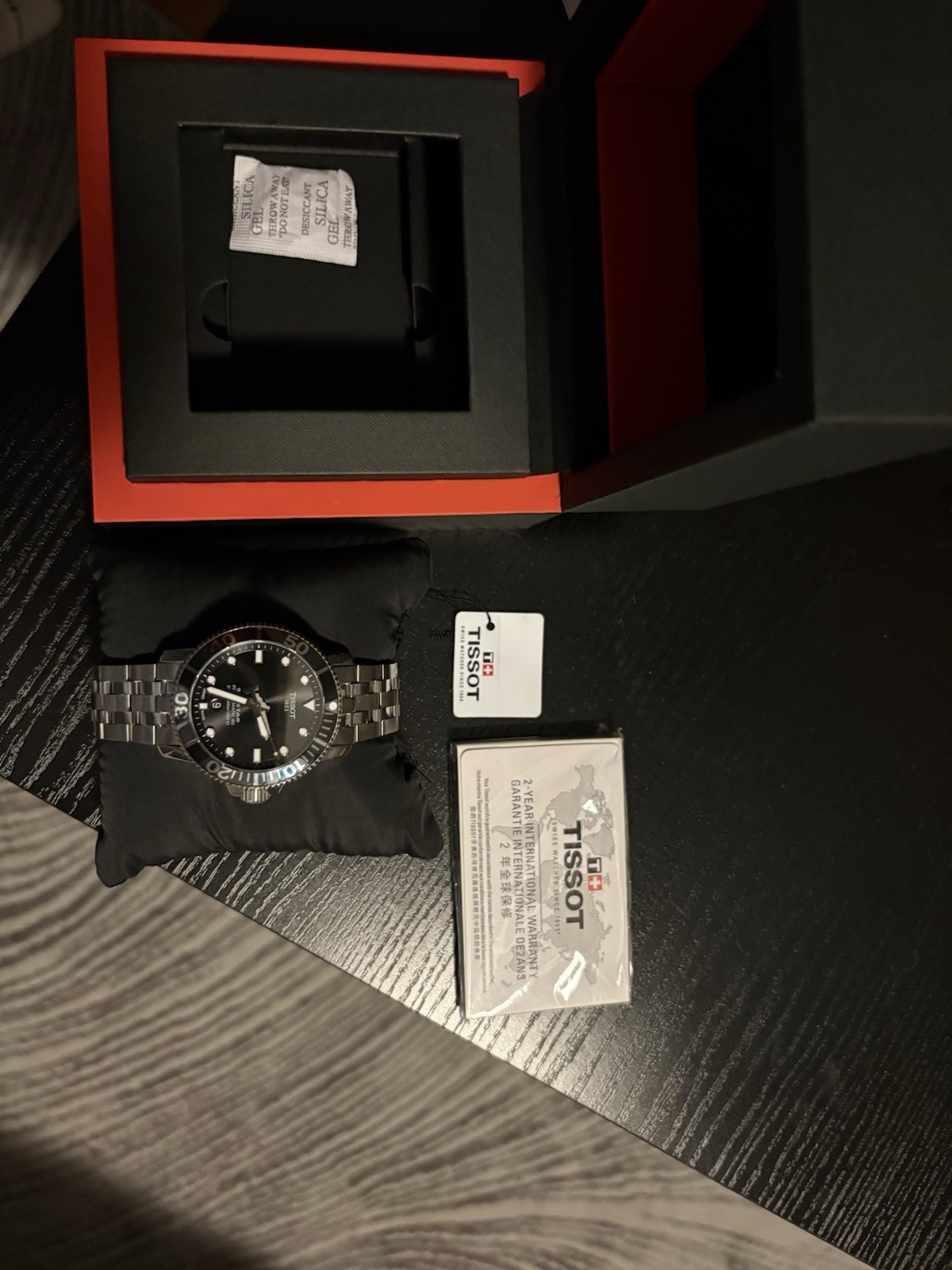 Tissot Seastar Powermatic 80 43mm Black Dial, SS band, never been worn.