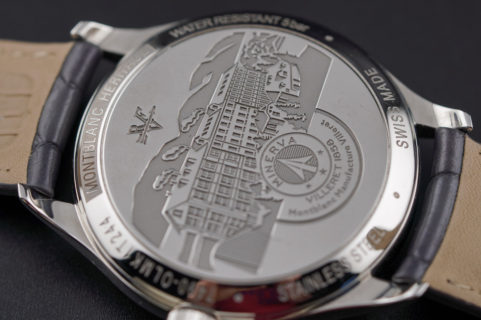Mont Blanc Heritage Automatic Salmon Dial on Leather 119944 Complete 2023