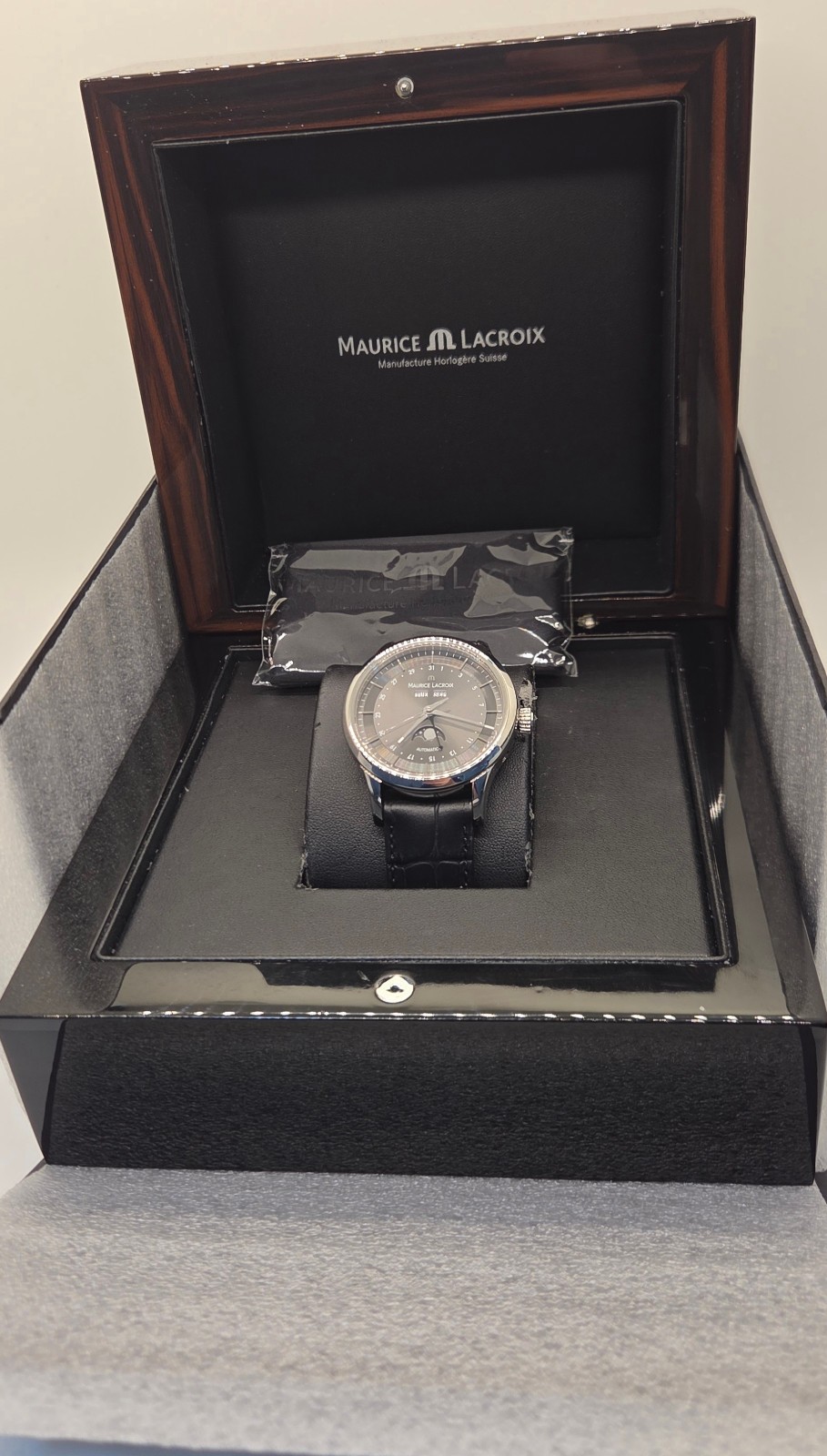Maurice Lacroix Complete Calendar Moonphase Anthracite Dial Automatic SwissWatch