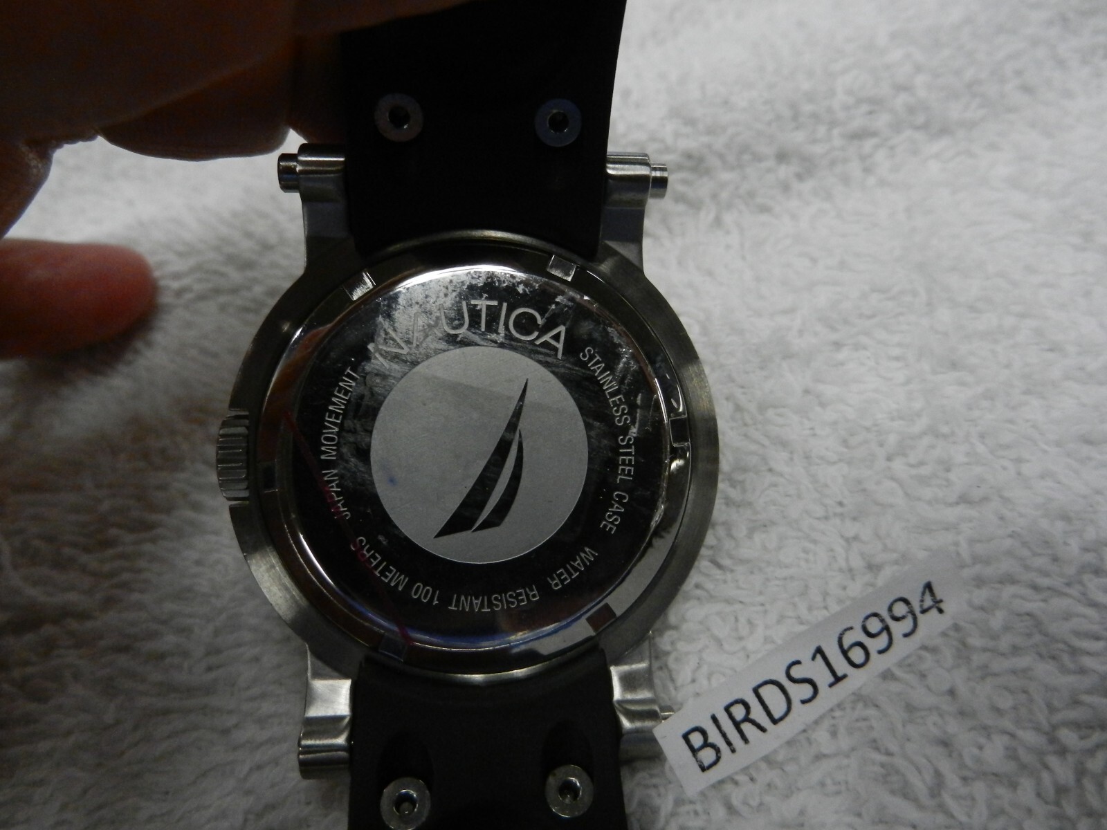RARE MENS NAUTICA PORTHOLE MARINE CASE WATCH FANCY HANDS SCREW DOWN CROWN & CASE