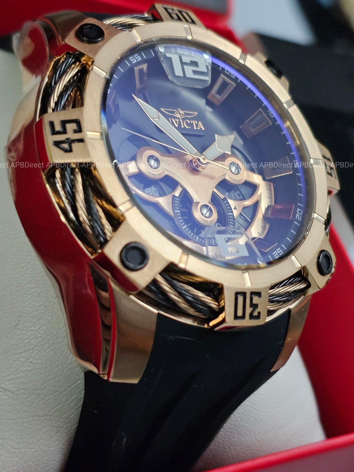 Invicta – BOLT EXCLUSIVE – 51mm SPINNING DIALS Chronograph – Quartz mens watch