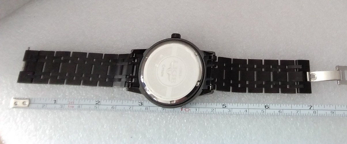 Lige “Dream” Large Face Mens Black Wristwatch