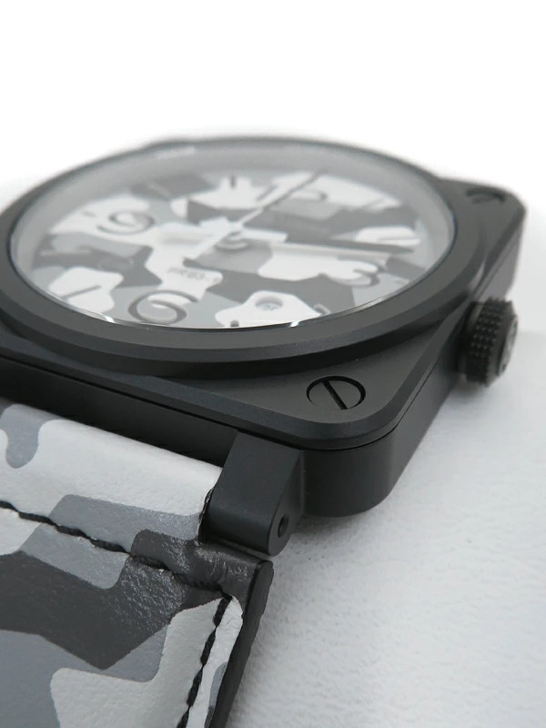 Bell & Ross BR03-92 White Camouflage BR0392-CG-CE Automatic 42mm Box Papers