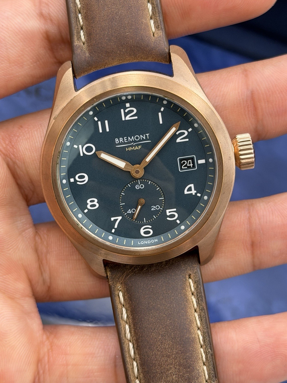 Bremont Broadsword Bronze Automatic 40mm, Blue Dial HMAF