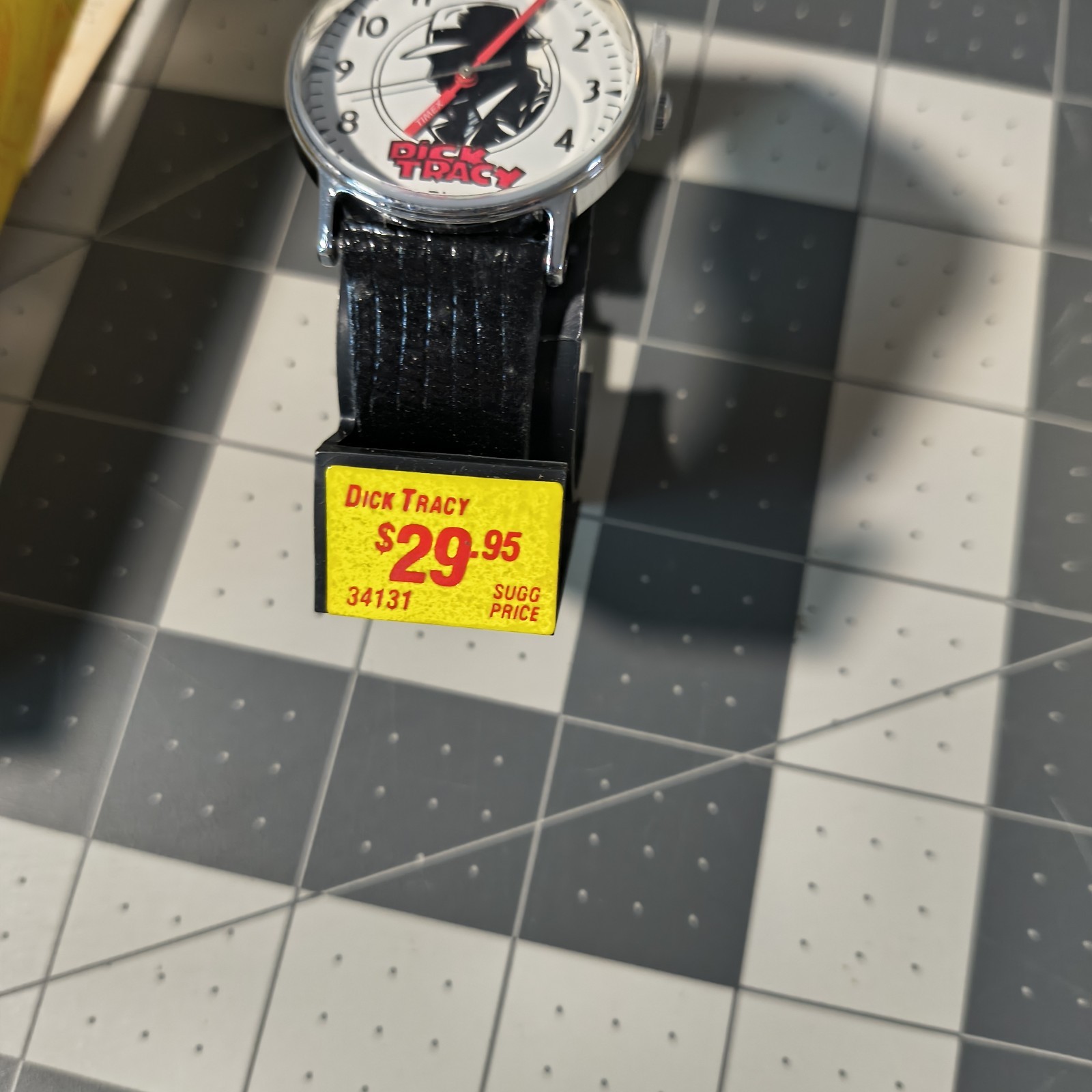 Vintage Dick Tracy Timex Watch Disney Movie Promo NOS In Box With Price Tag