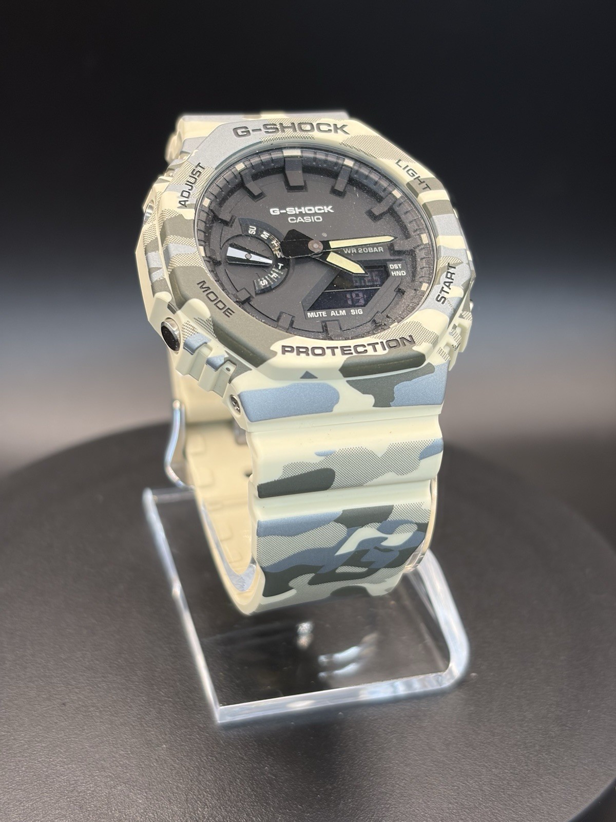 G-SHOCK GA2100CM-5A Men’s Camo Analog/Digital Quartz 200m Resin 45mm w/ Box