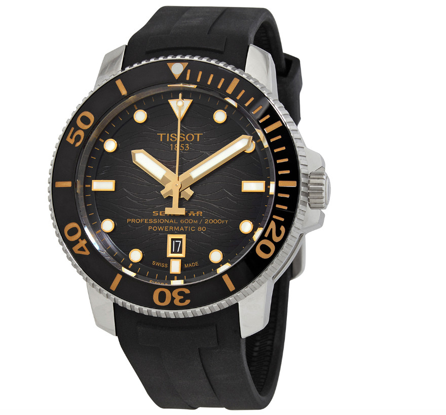 Tissot Men’s Seastar 2000 Automatic Graded Grey Dial Watch – T1206071744101 NEW