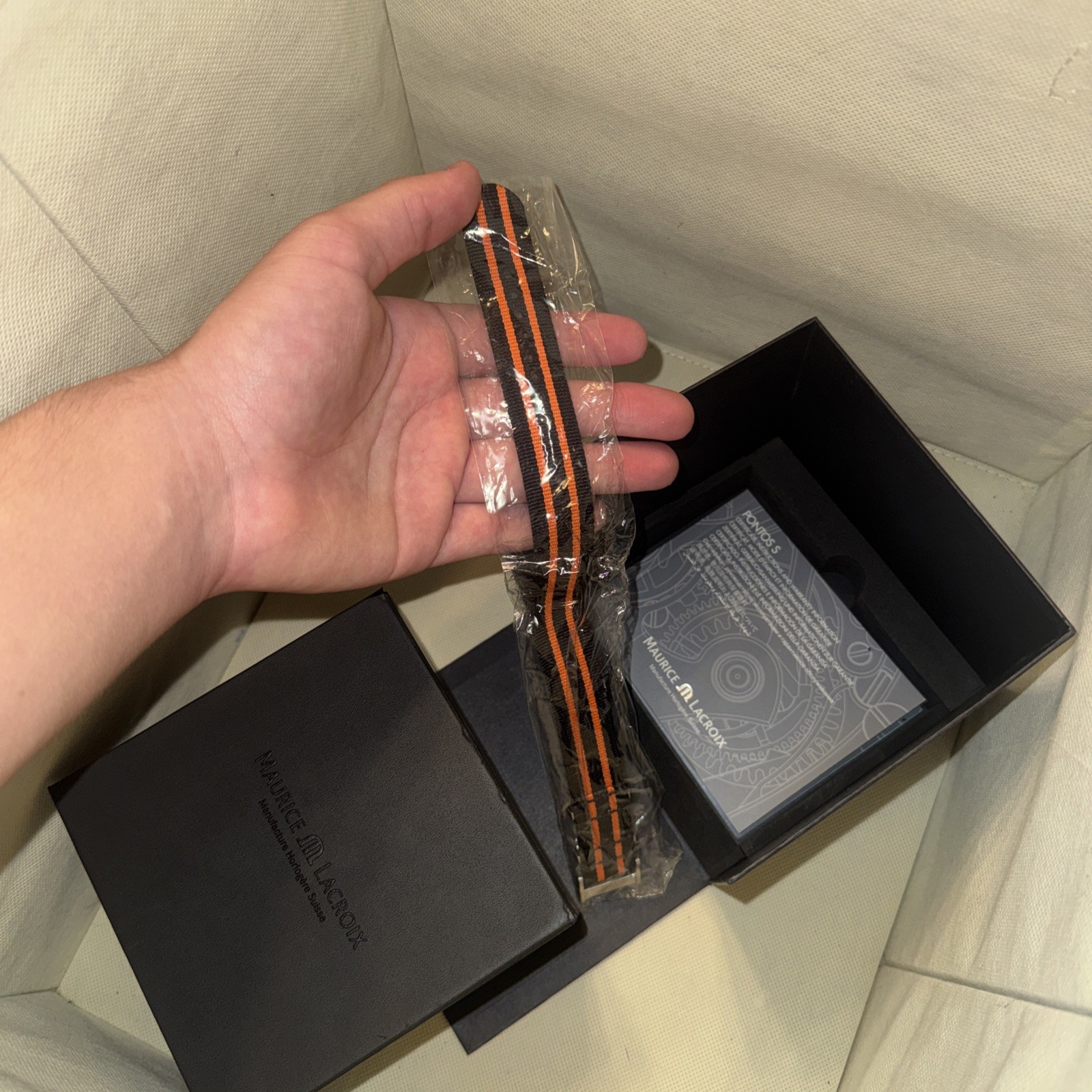 Maurice Lacroix Pontos S Automatic Chronograph 43mm Black Dial Orange Accent