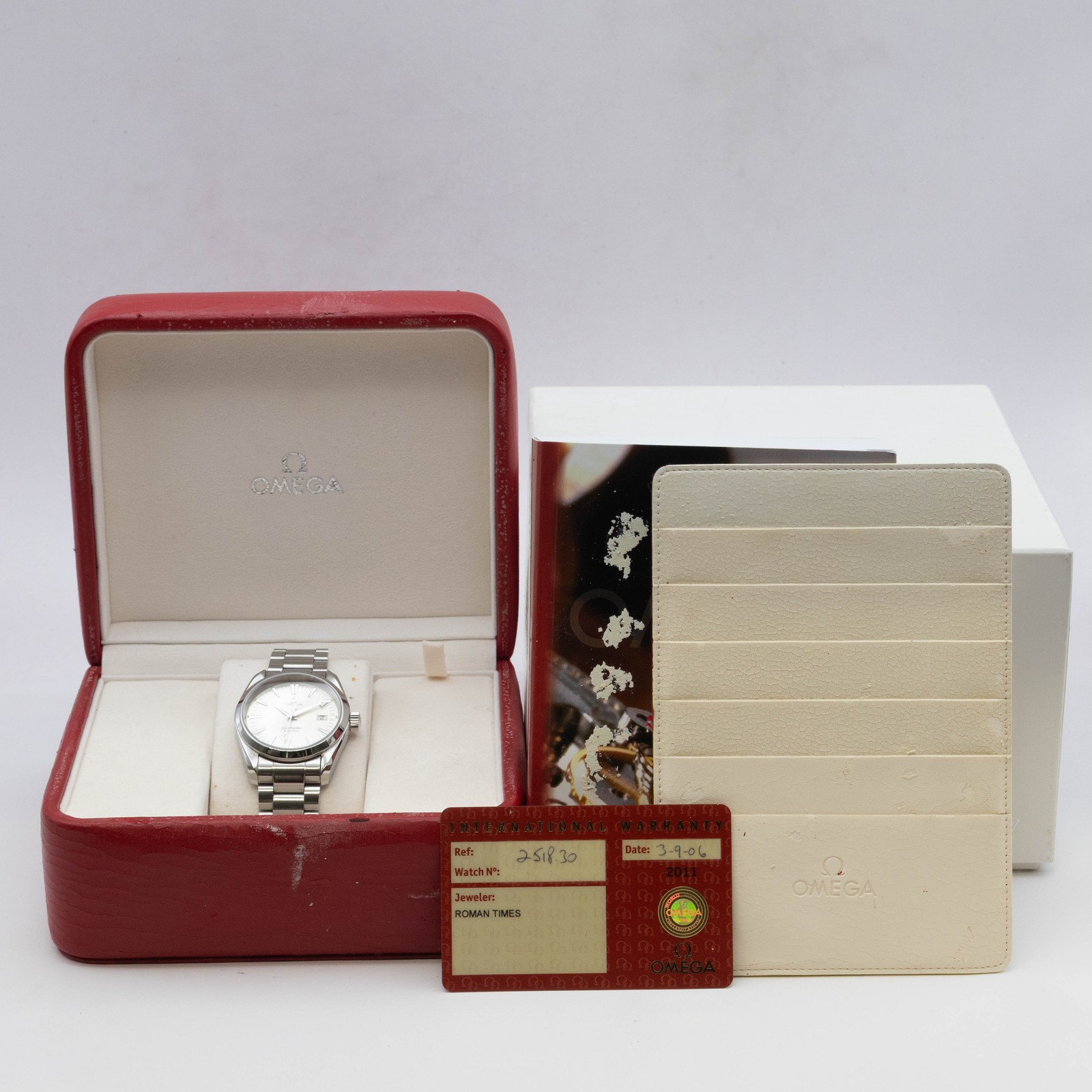 OMEGA Seamaster Aqua Terra 2518.30 Silver Dial Quartz Watch