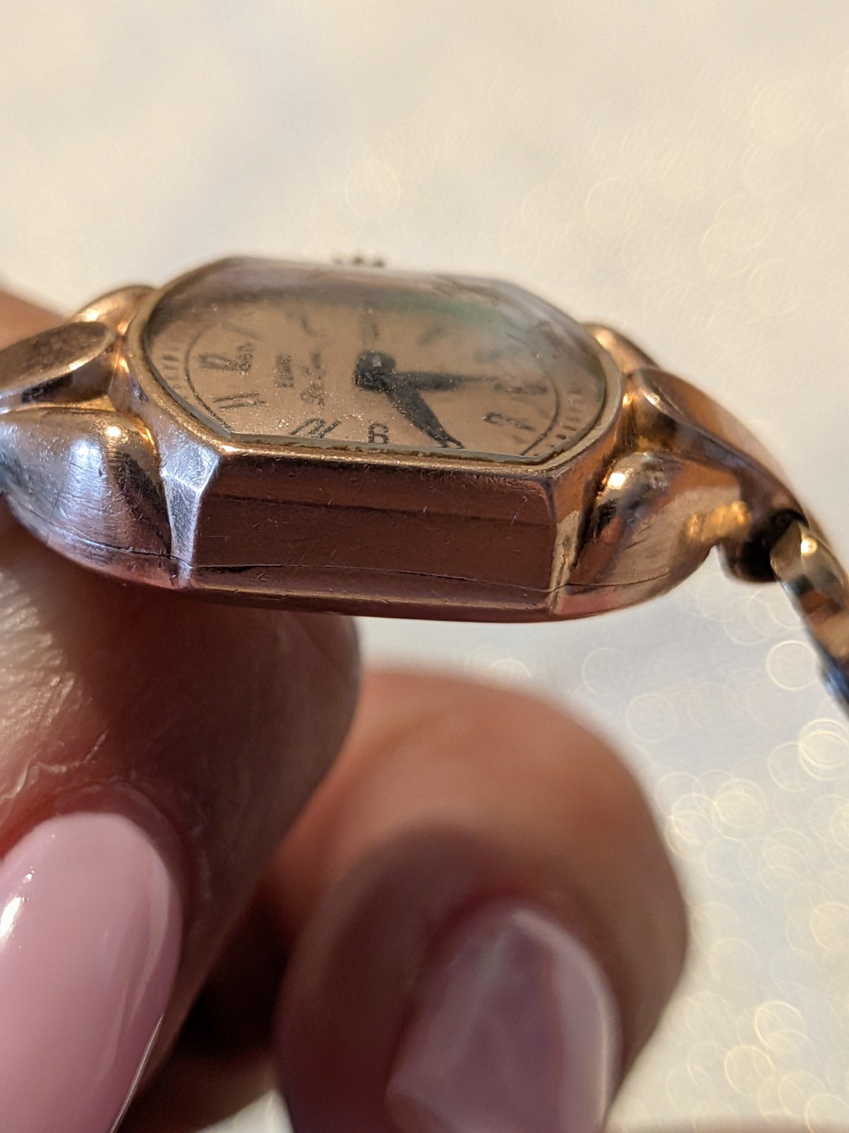 Beautiful Vintage 1930s Elgin DeLuxe Ladies Wristwatch – 10K Rose Gold Filled