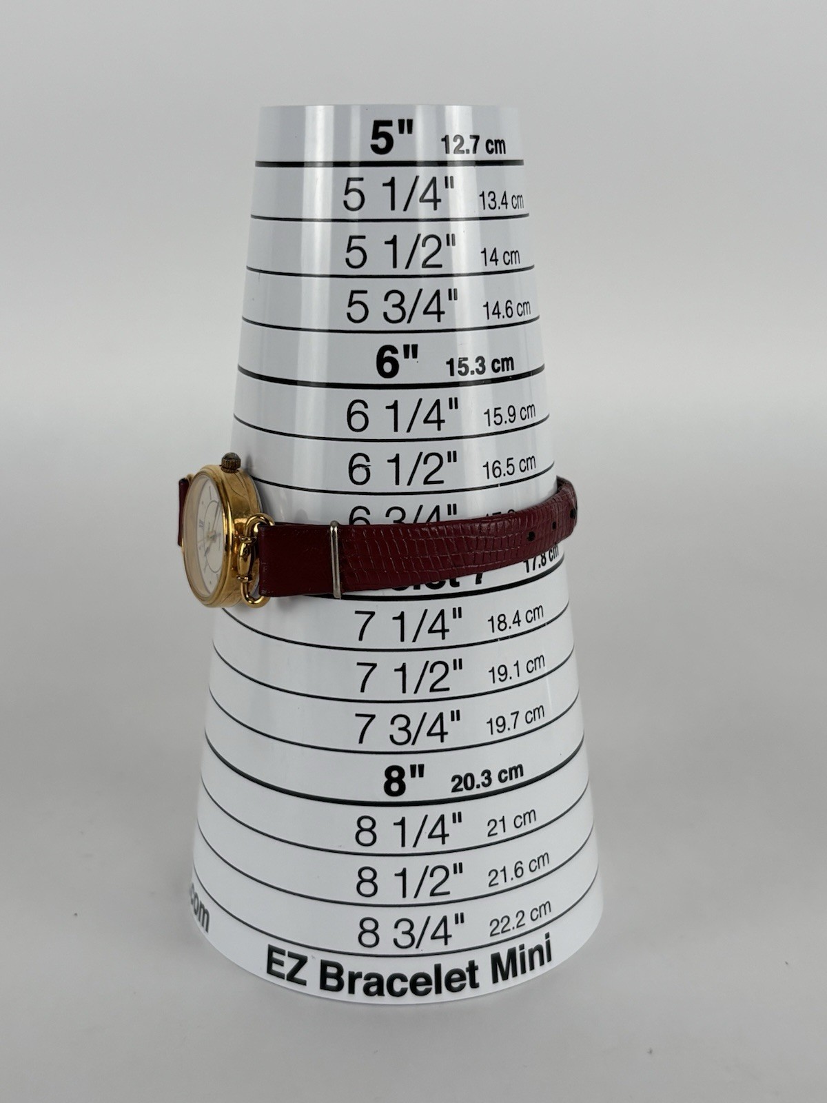 Timex 23mm Gold Tone Quartz Watch w/Red Leather Band & New Battery