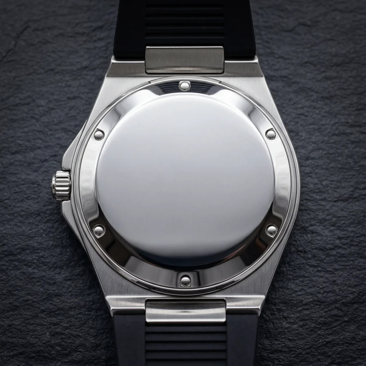 COSO Valtor Automatic Yellow Dial Steel Black Rubber Strap