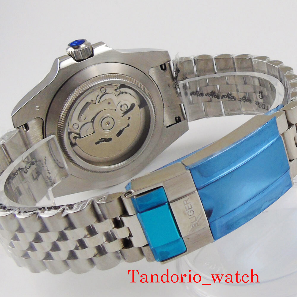 40mm Bliger MIYOTA NH35A Automatic Mens Watch Sapphire Glass Jubilee Bracelet
