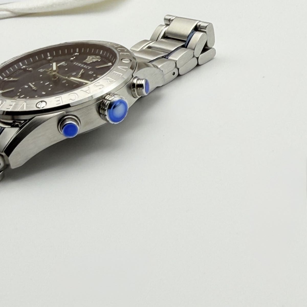 [B1Y] Versace V-Chrono Chronograph Blue Dial Quartz Watch VEHB00519 [c3p]
