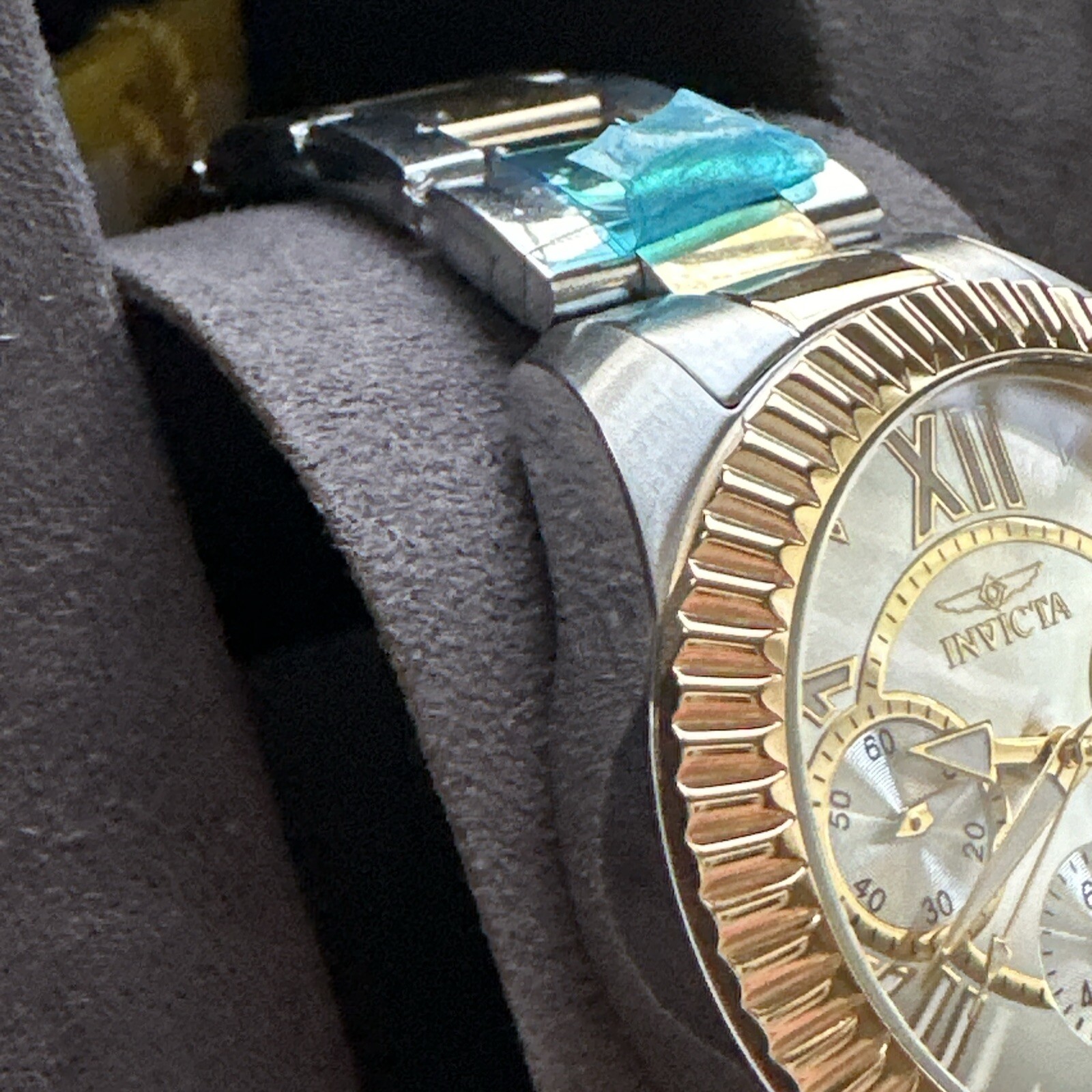 INVICTA Gold Tone Stainless Quartz Chronograph Watch 21425