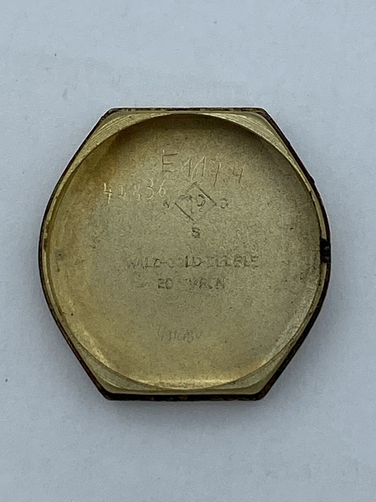 Vintage Watch No Makers Mark 1940s WWII? Walz Gold Double Case