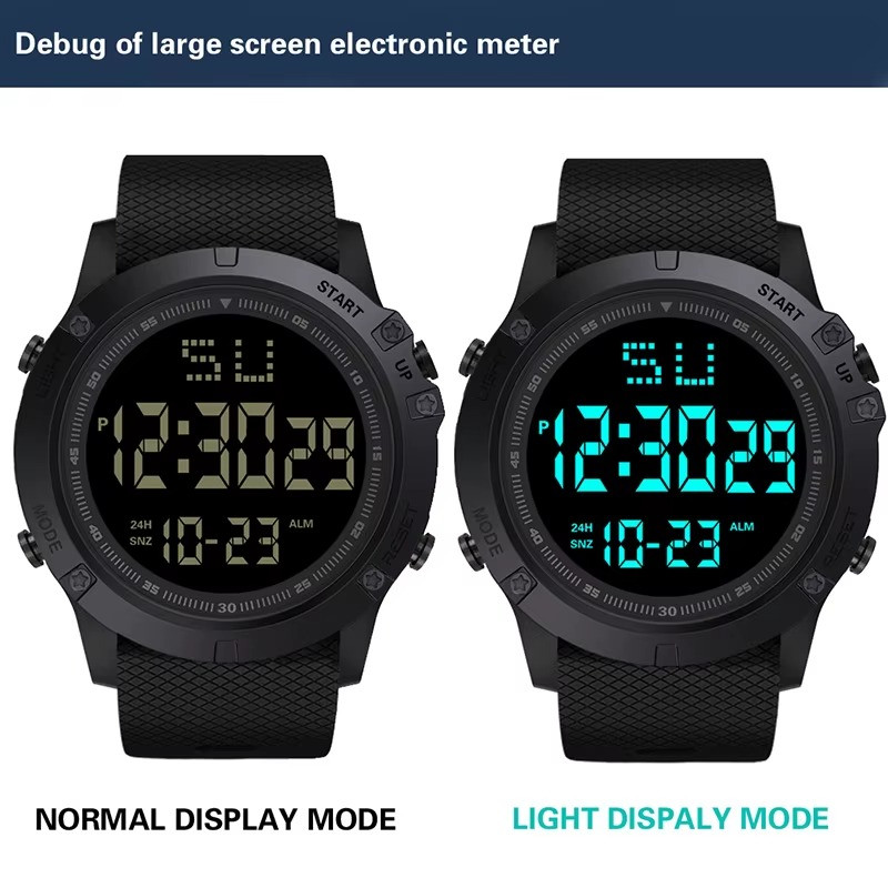 Waterproof Digital Sports Watch Military Tactical LED Backlight Wristwatch 1pcs