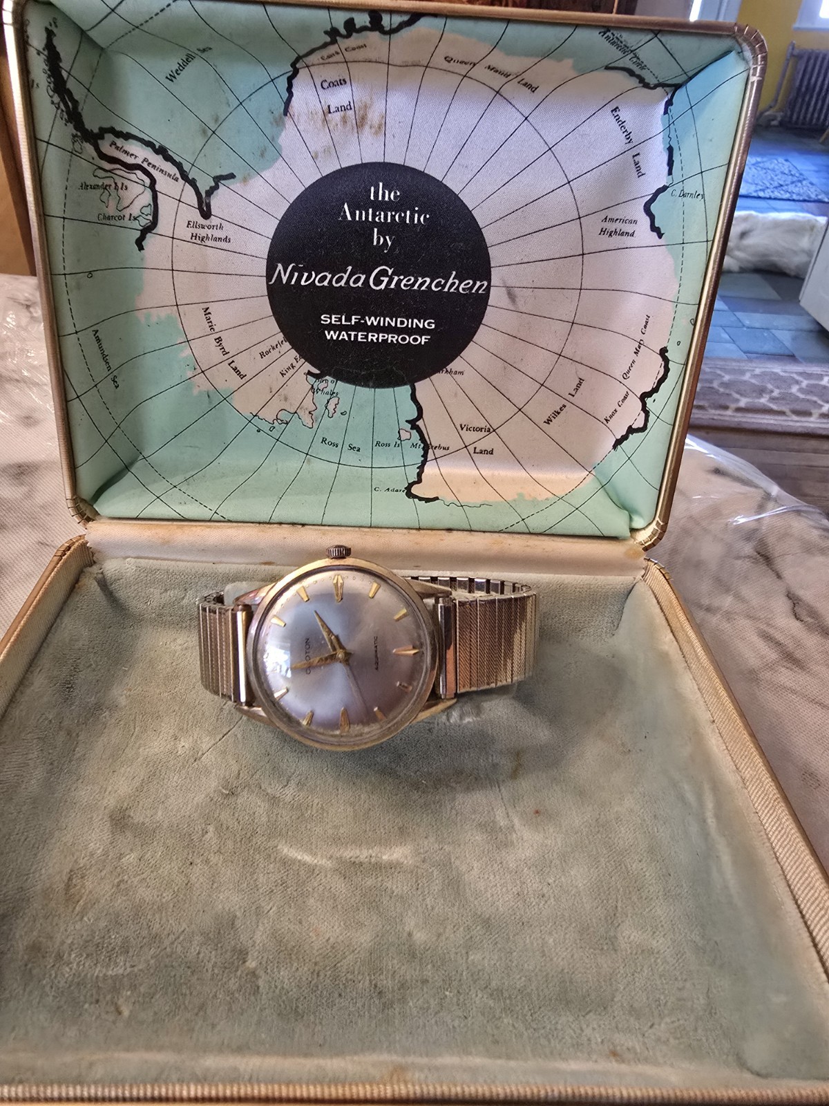 Vintage 1961 Croton Nivada Grenchen The Antarctic Aquamatic with Provenance