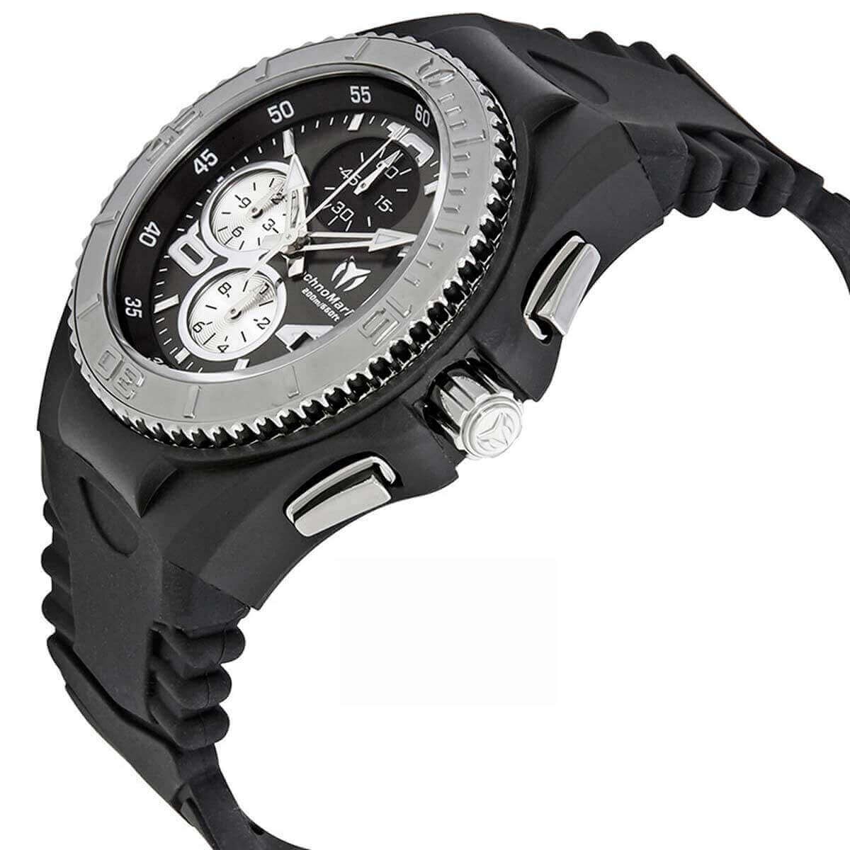Technomarine Women’s Watch Chronograph Grey Dial Silicone Rubber Strap TM-115099