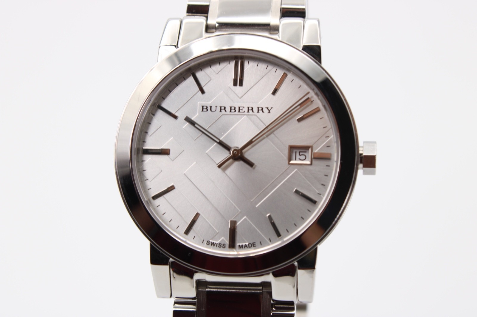 BURBERRY THE CITY Stainless Steel Silver Unisex Watch BU9000