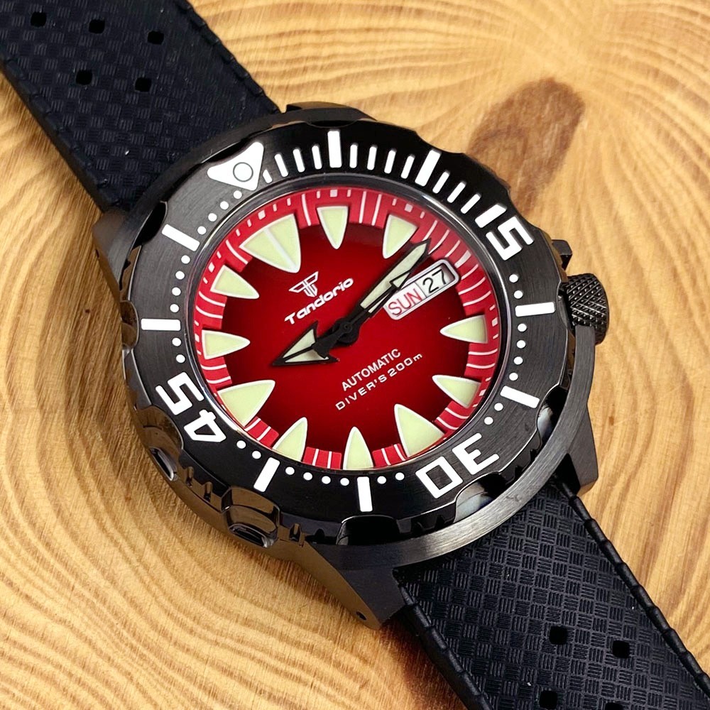 20ATM Diver Tandorio 42mm AR Sapphire Glass Japan NH36 Automatic Men Watch Lume