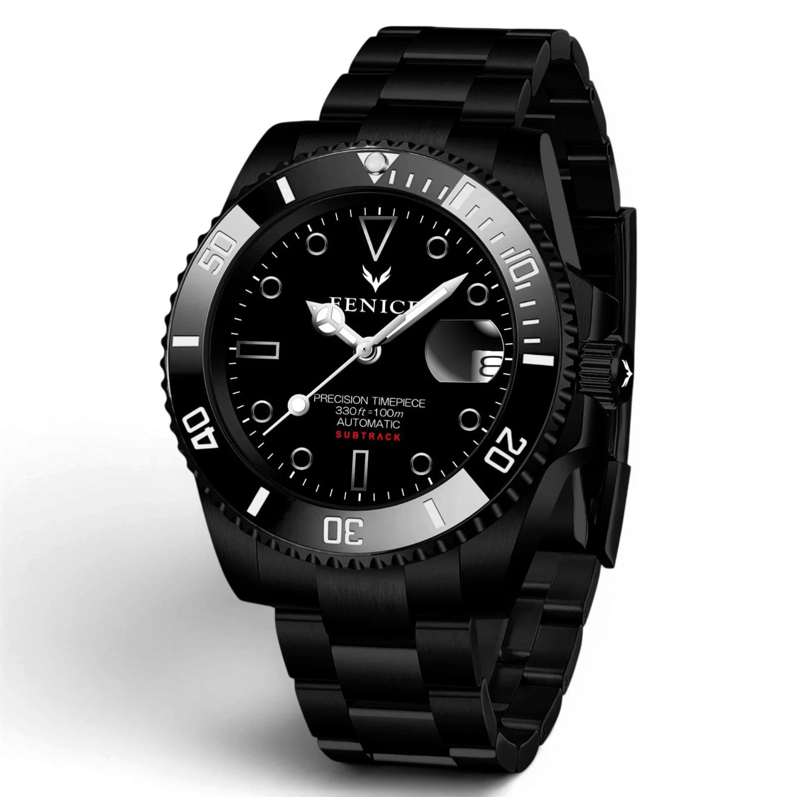 Phoenix Subtrack Dumbledore Noir 10ATM Automatic Watch with Miyota Movement