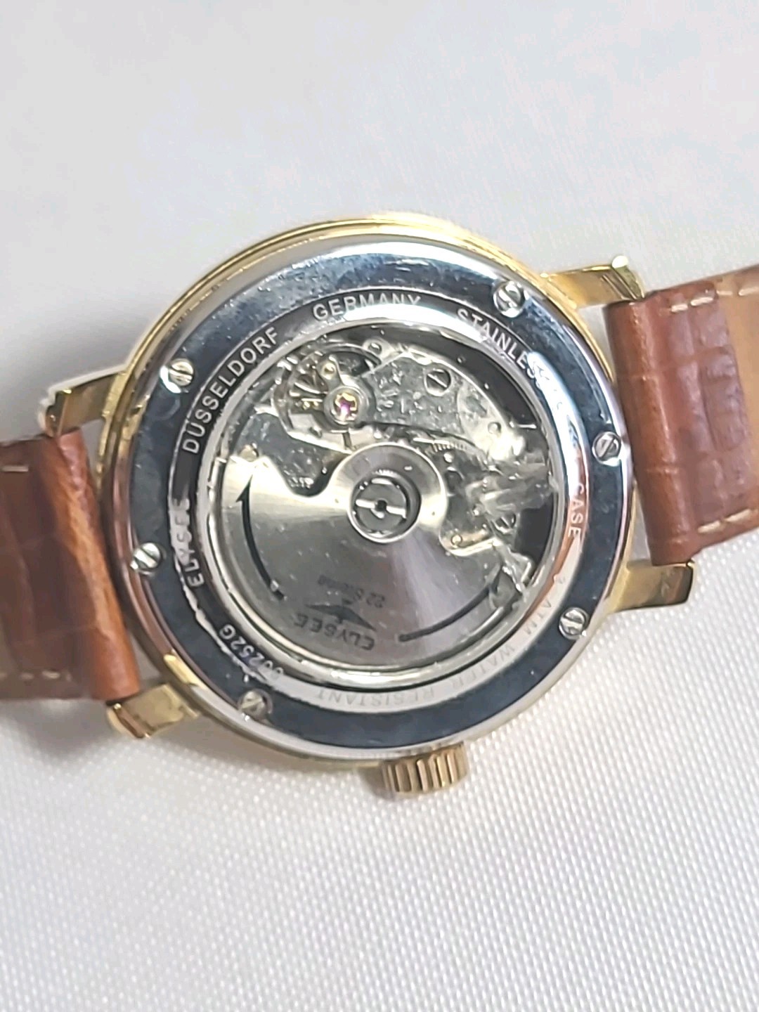 Elysee Düsseldorf Germany 80252G Chronograph Quartz Watch White/Cream Date