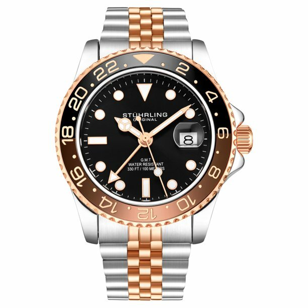 Mens Wrist Watch Stainless Steel Gift Scratch Water Resistant Quartz Movement