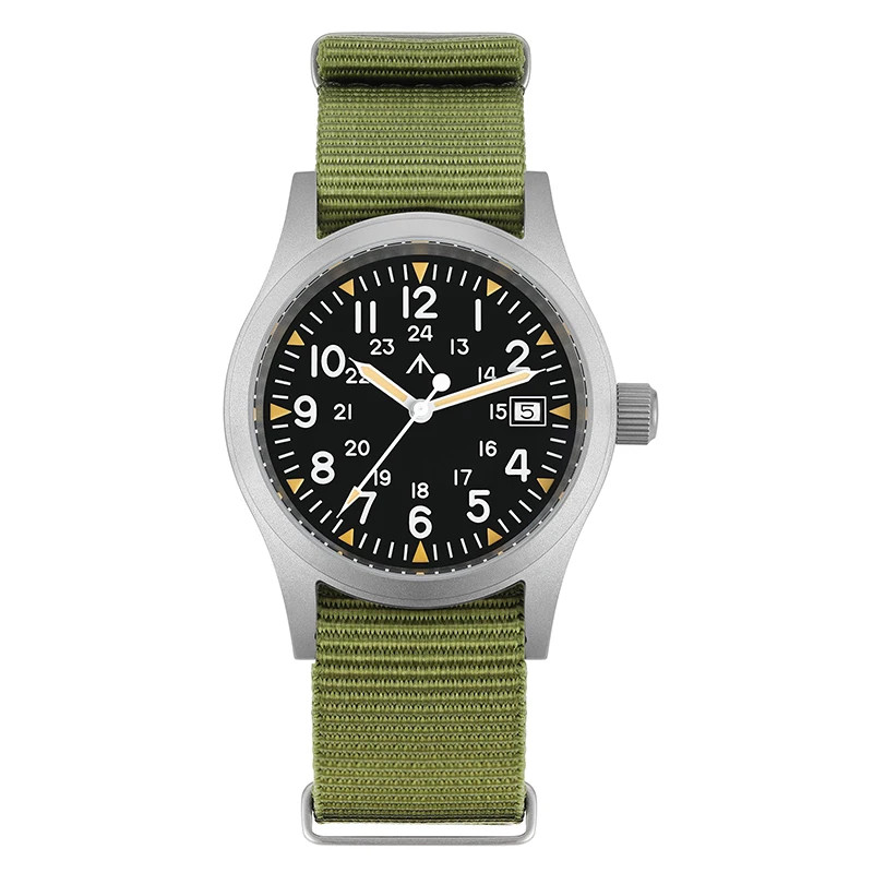 Militado ML05 38mm Quartz Watch Sapphire Crystal Luminous 100M Waterproof