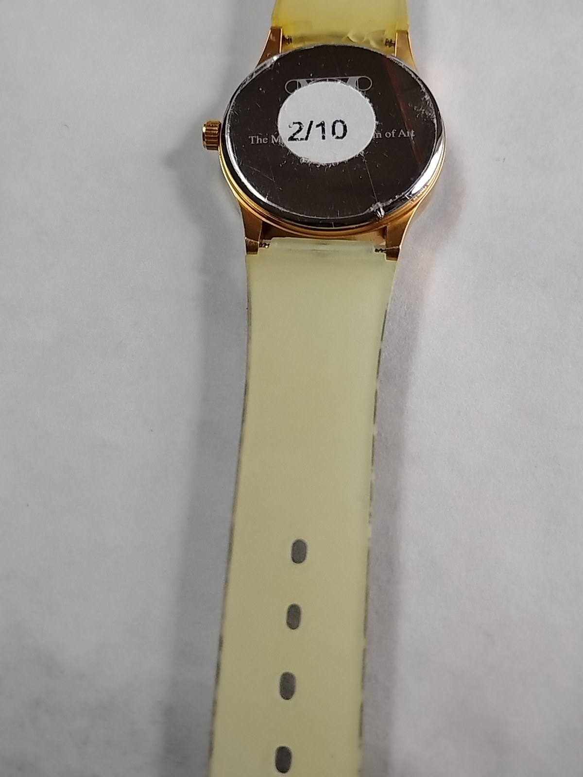 Vintage MMA Metropolitan Museum of Art Gold Tone Geometric Floral Watch #35